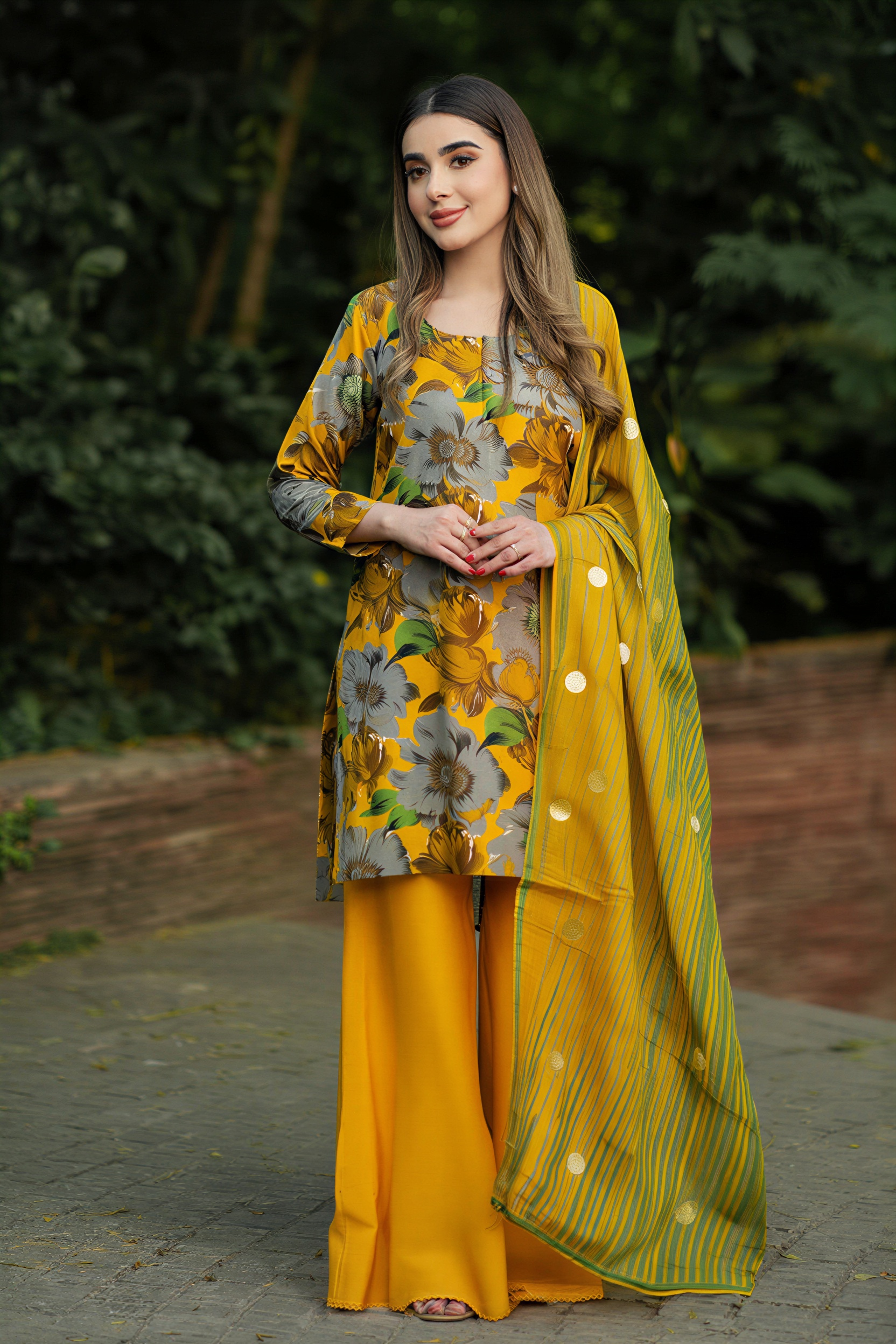 Winter Grace - Luxury Dhanak  3-Piece Suit