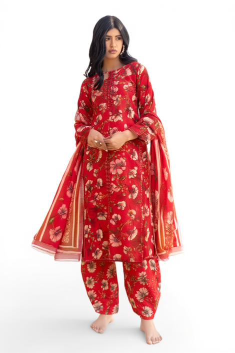 Hibiscus Print Ensemble